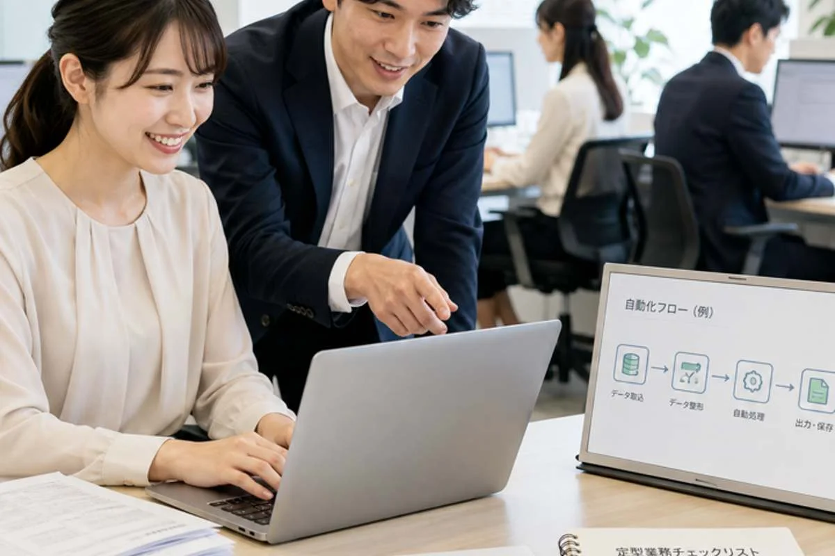 業務プロセス改善・自動化導入後の業務イメージ