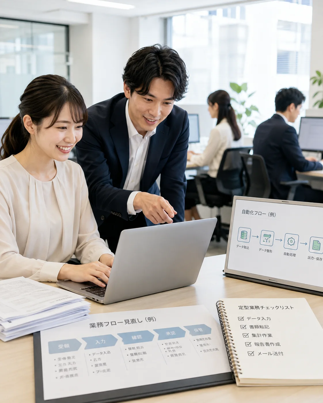 業務プロセス改善・自動化を進める日本人ビジネスチーム